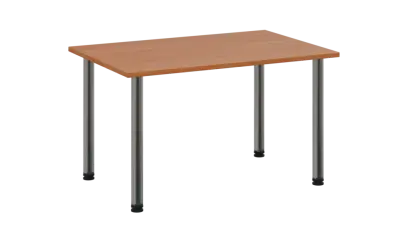 CRTR 120 jídelní stůl, kovová podnož chrom, deska 25 mm, 1194x800 mm, olše jantar